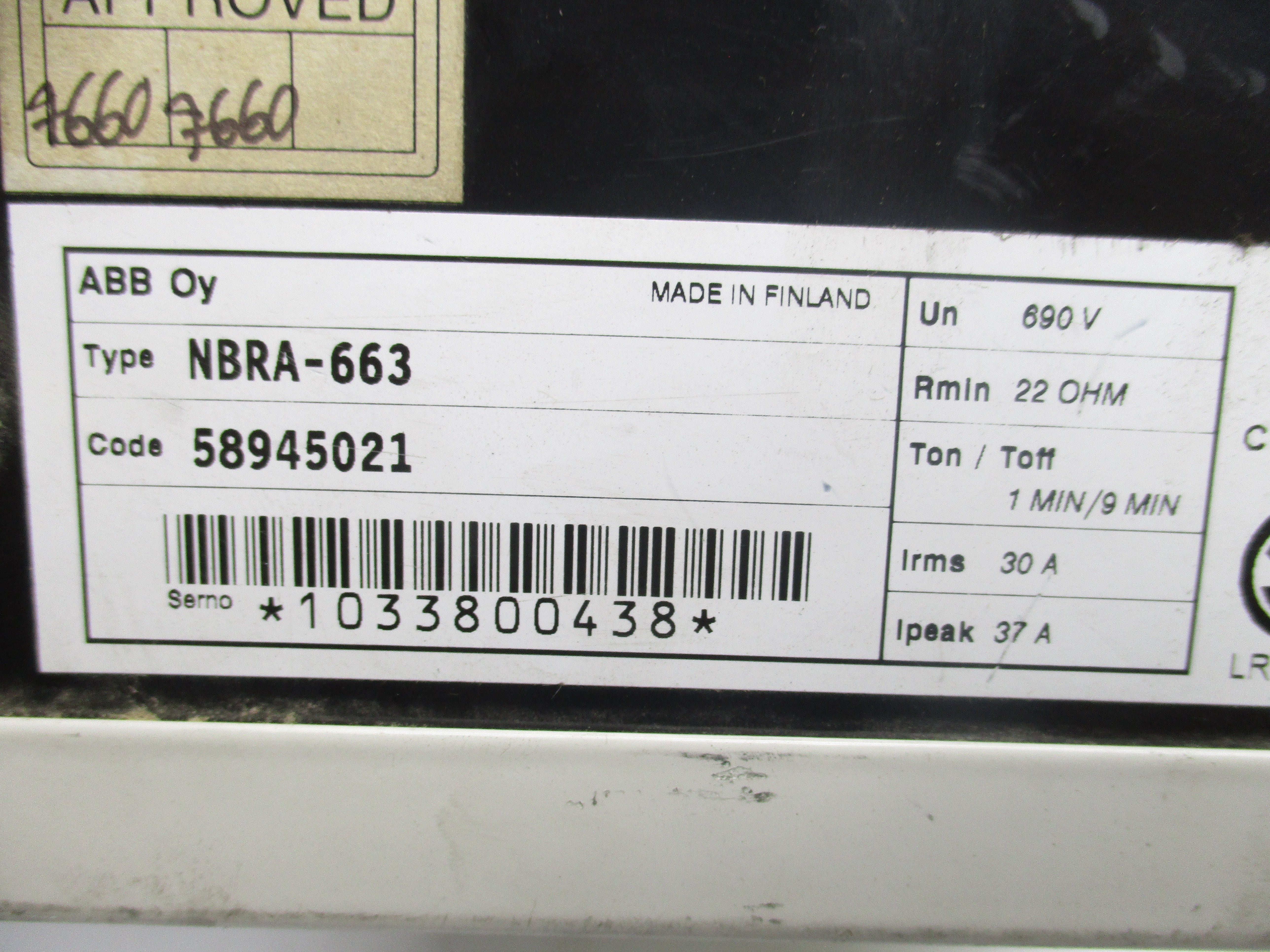 ABB NBRA-663 UNMP