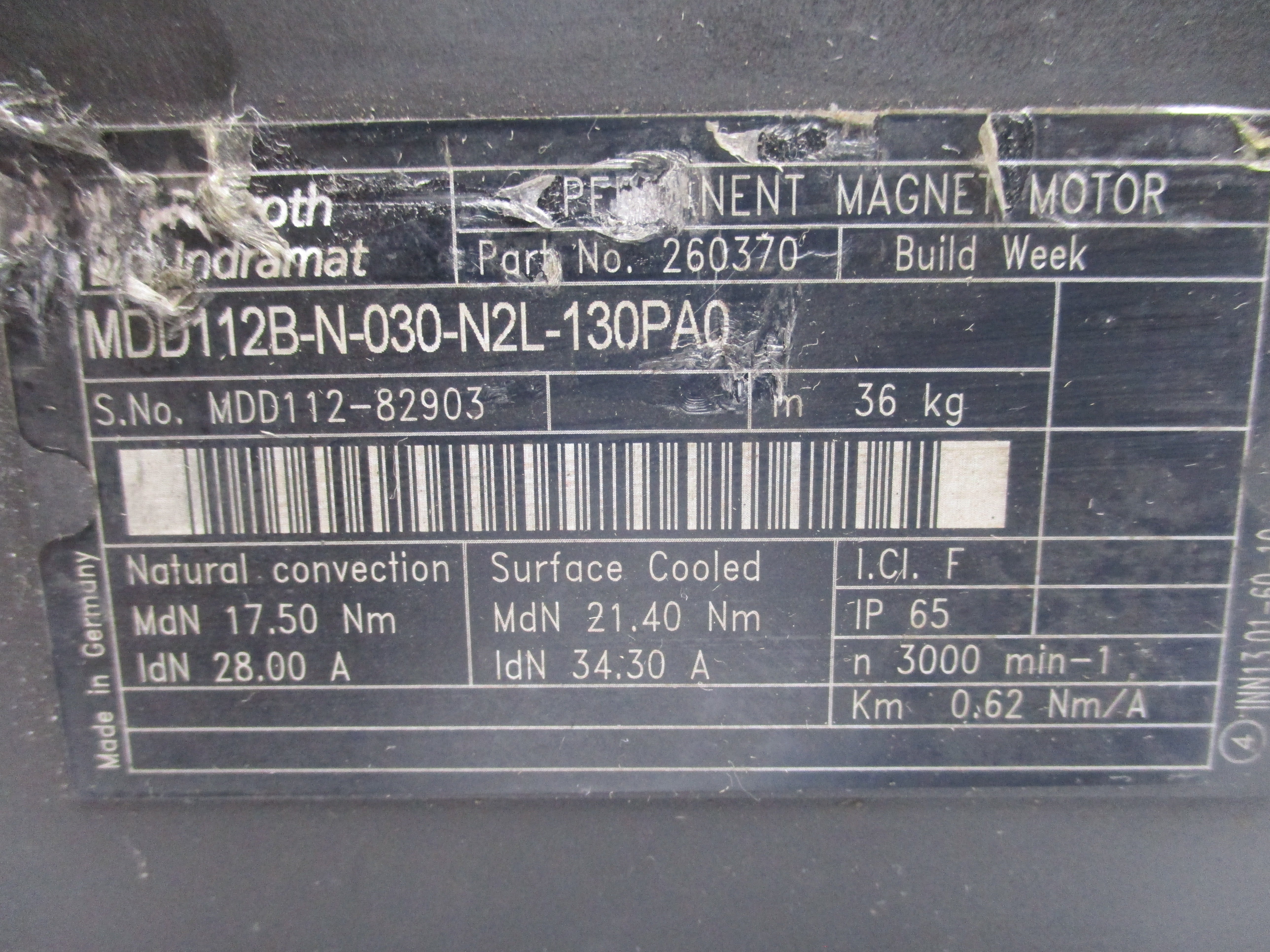 REXROTH MDD112B-N-030-N2L-130PA0 UNMP
