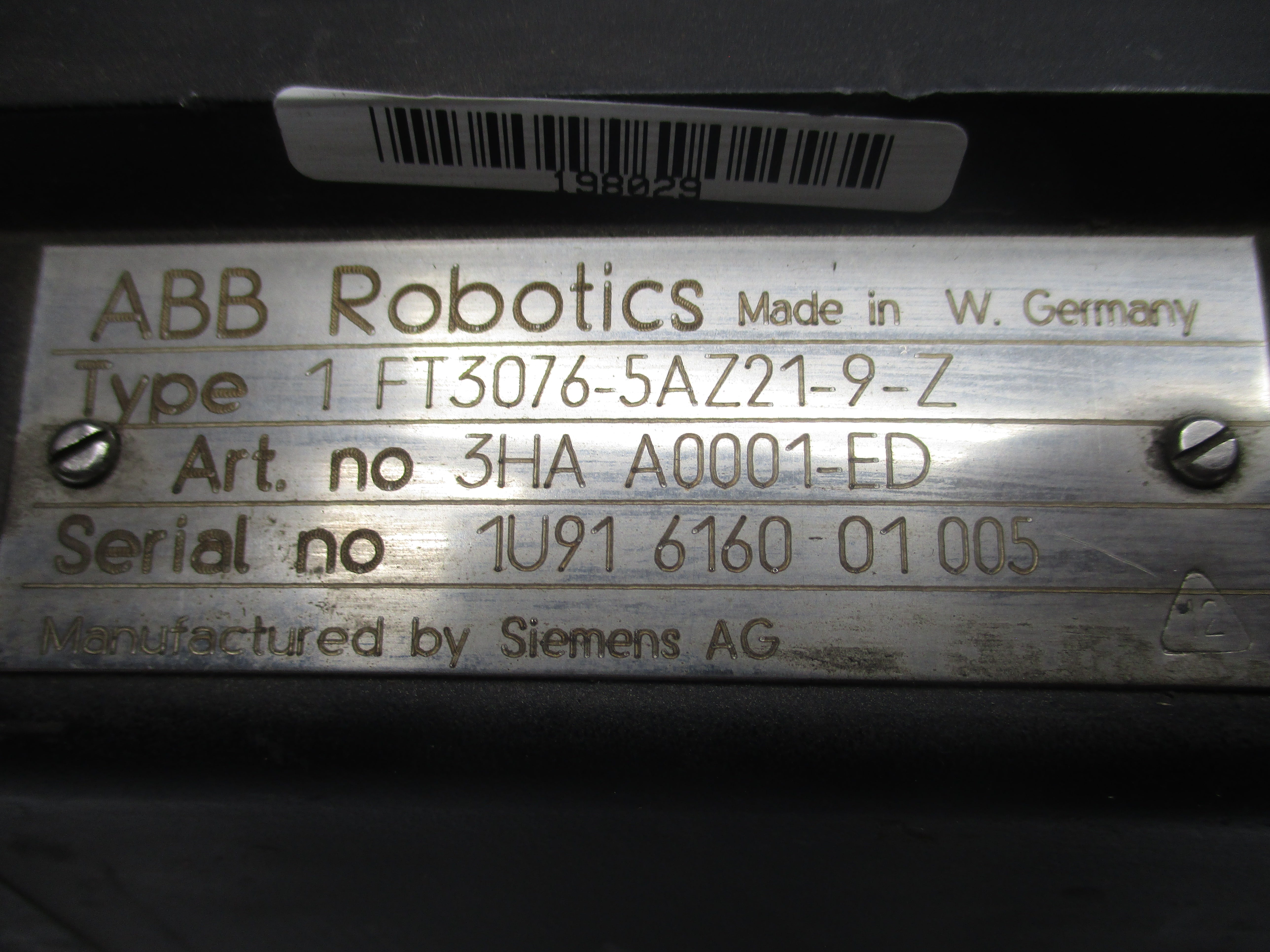 ABB 1FT3076-5AZ21-9-Z UNMP