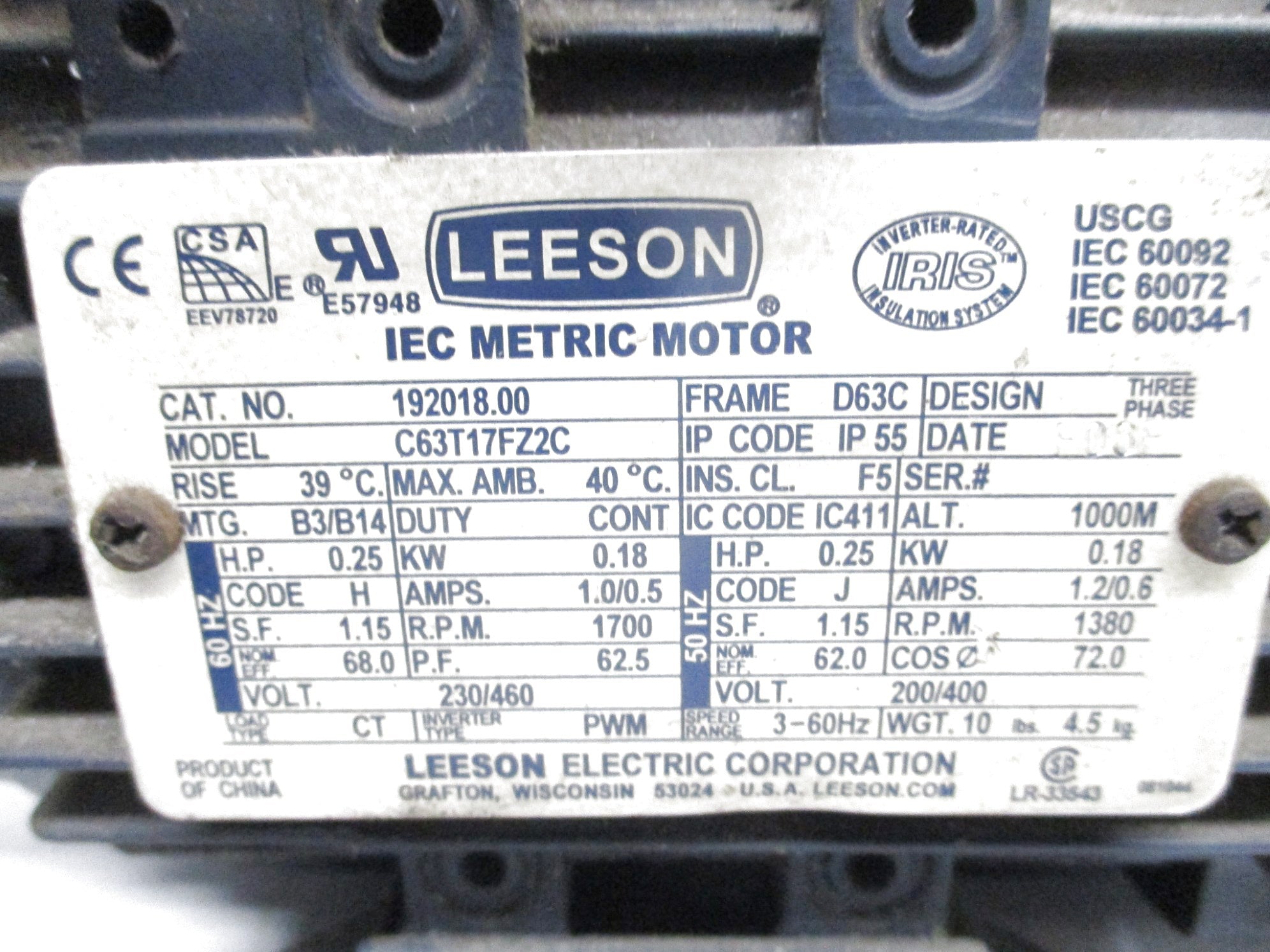 LEEESON C63T17FZ2C (AS PICTURED) UNMP