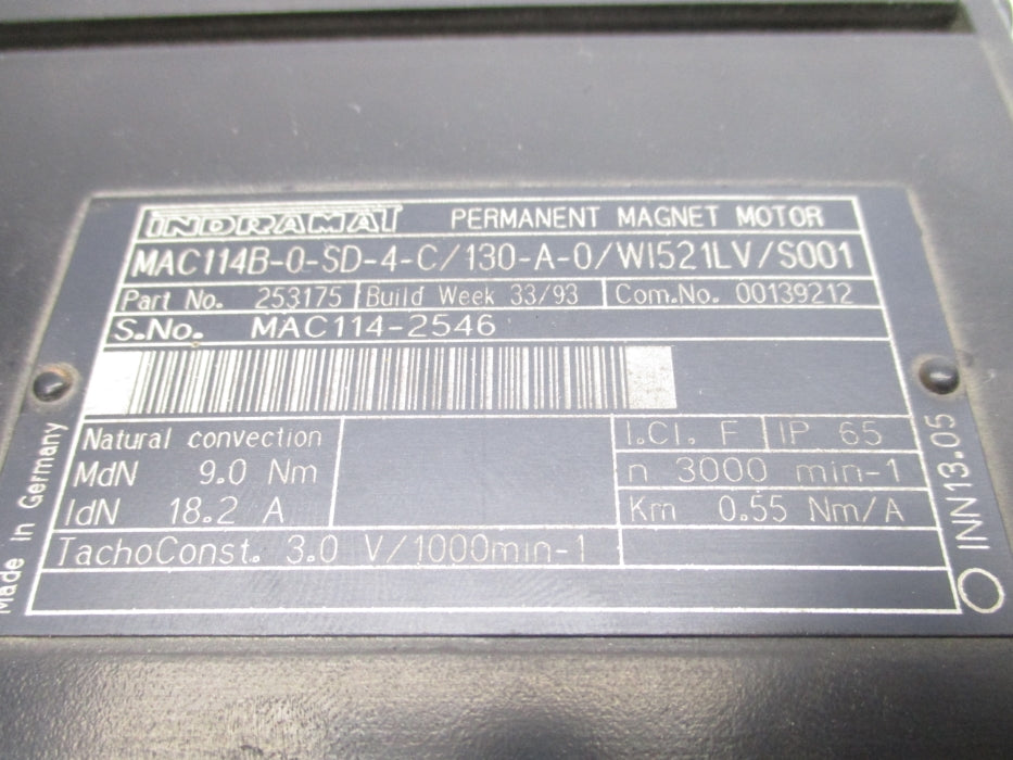INDRAMAT MAC114B-0-SD-4-C/130-A-0/W NSNP