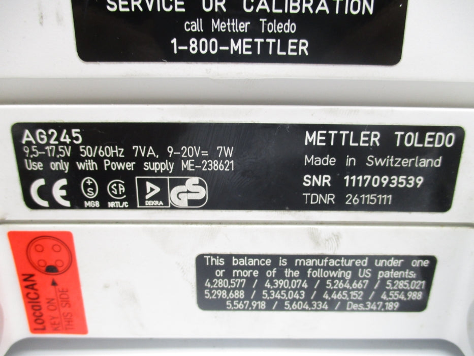 METTLER TOLEDO AG245 UNMP