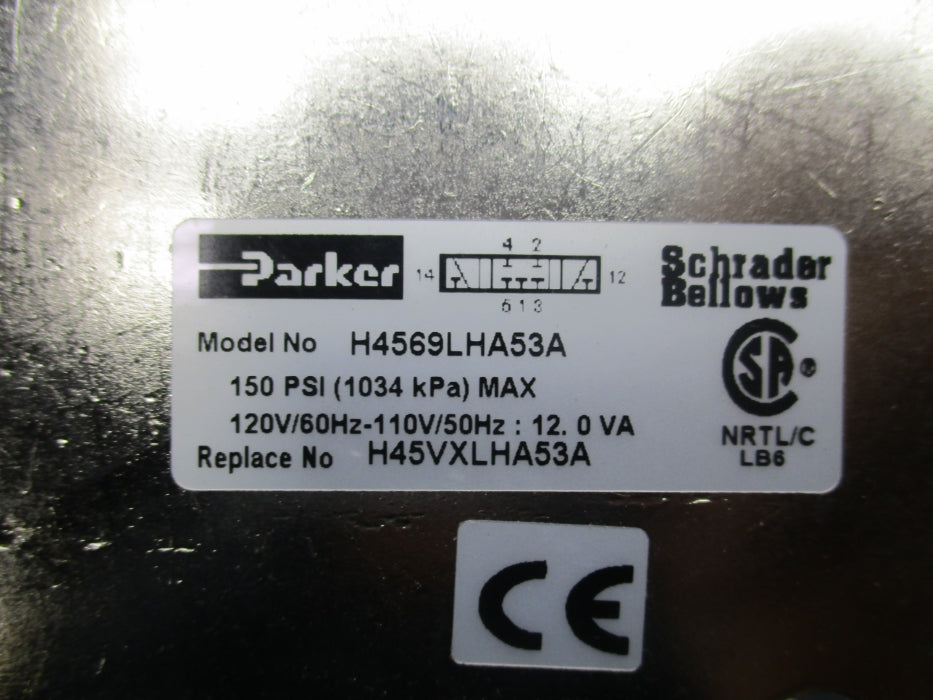 PARKER H4569LHA53A 110/120V 150PSI NSNP