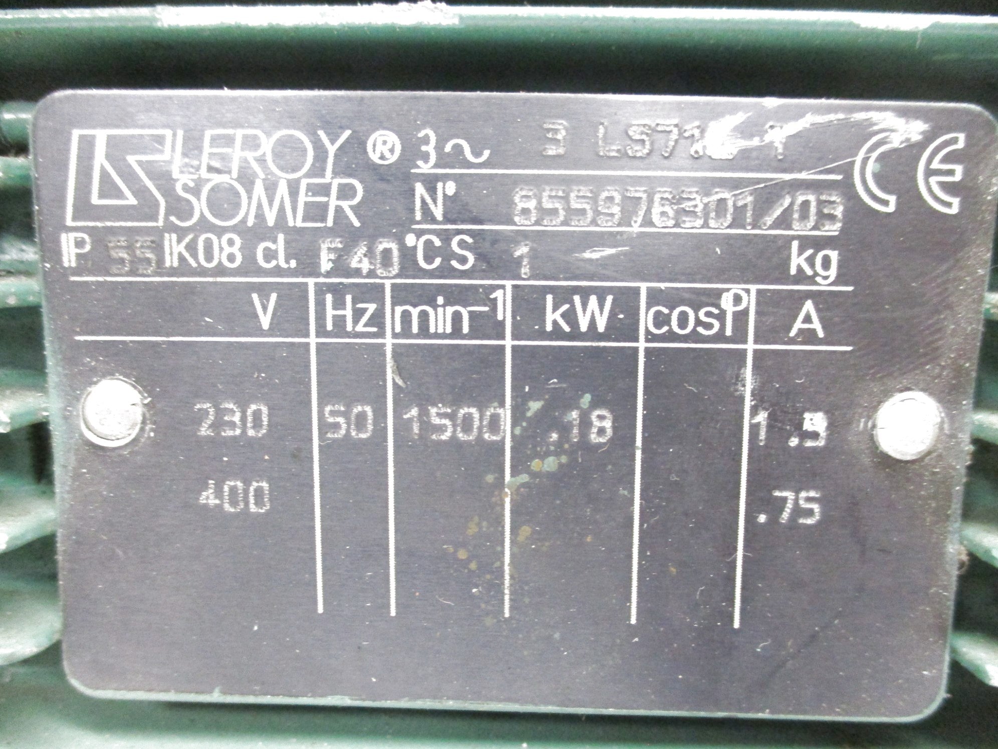 LEROY SOMERS LS71LT (AS PICTURED) UNMP