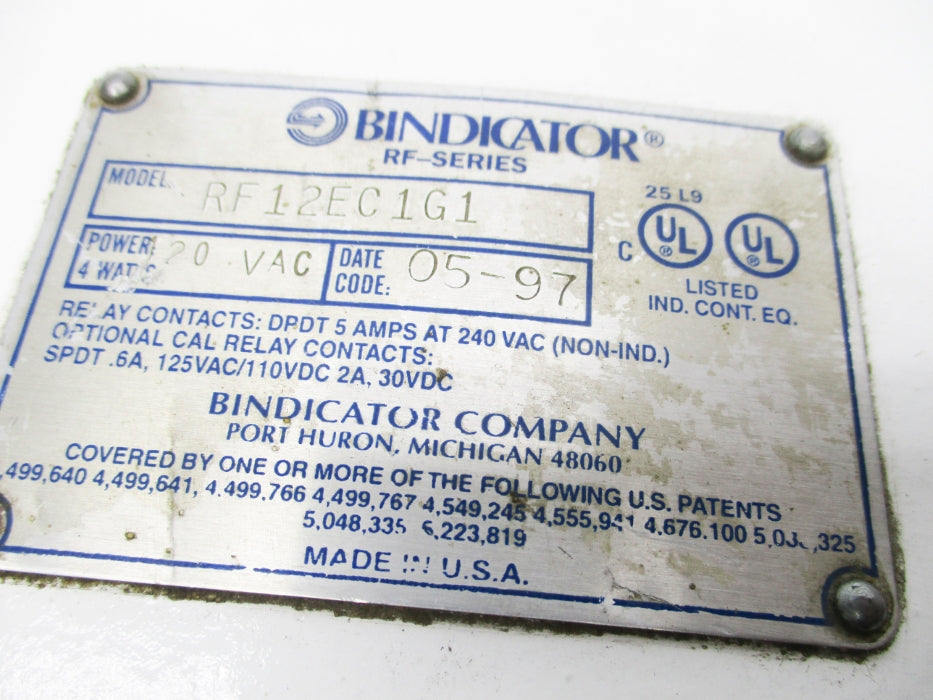 BINDICATOR RF12EC1G1 UNMP