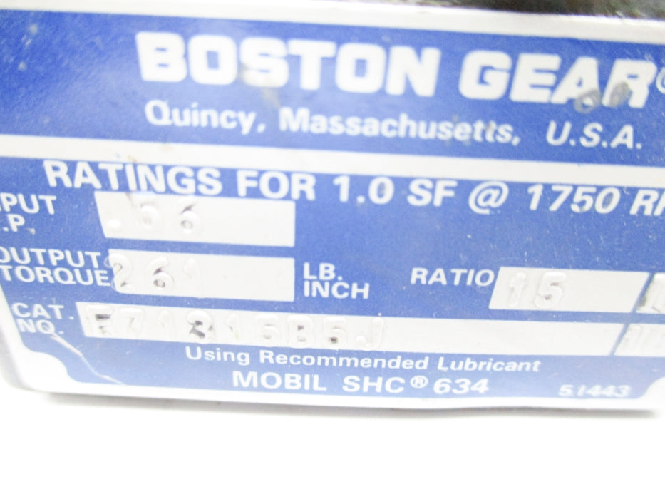 BOSTON GEAR F713-15-B5-J NSMP