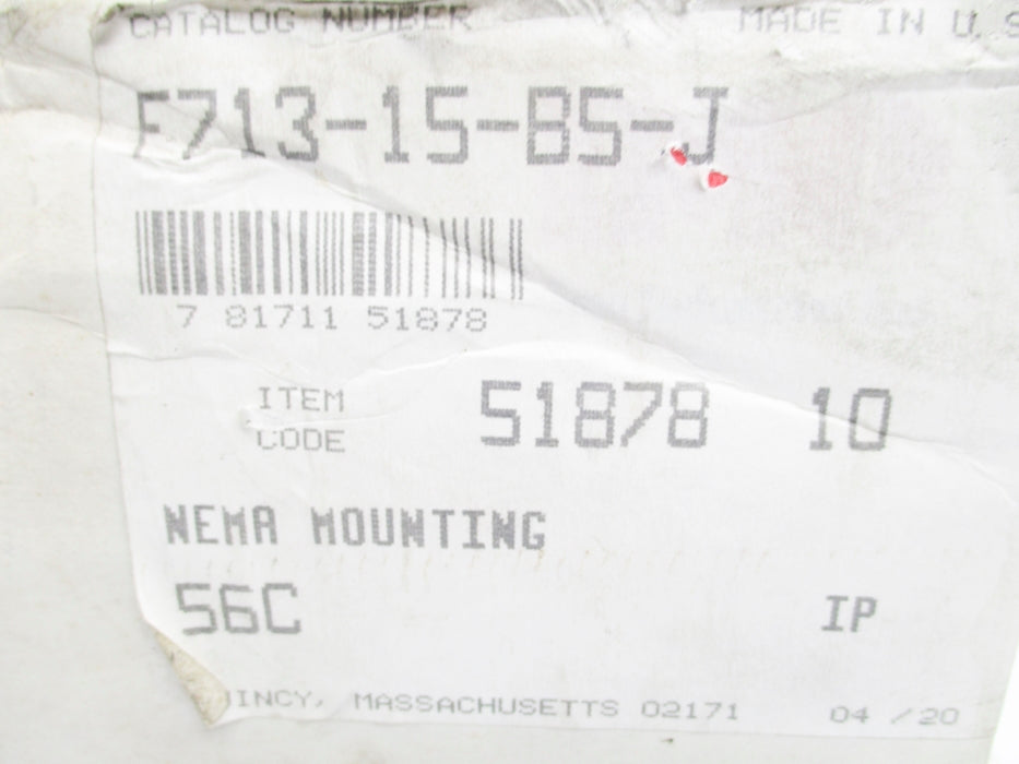 BOSTON GEAR F713-15-B5-J NSMP
