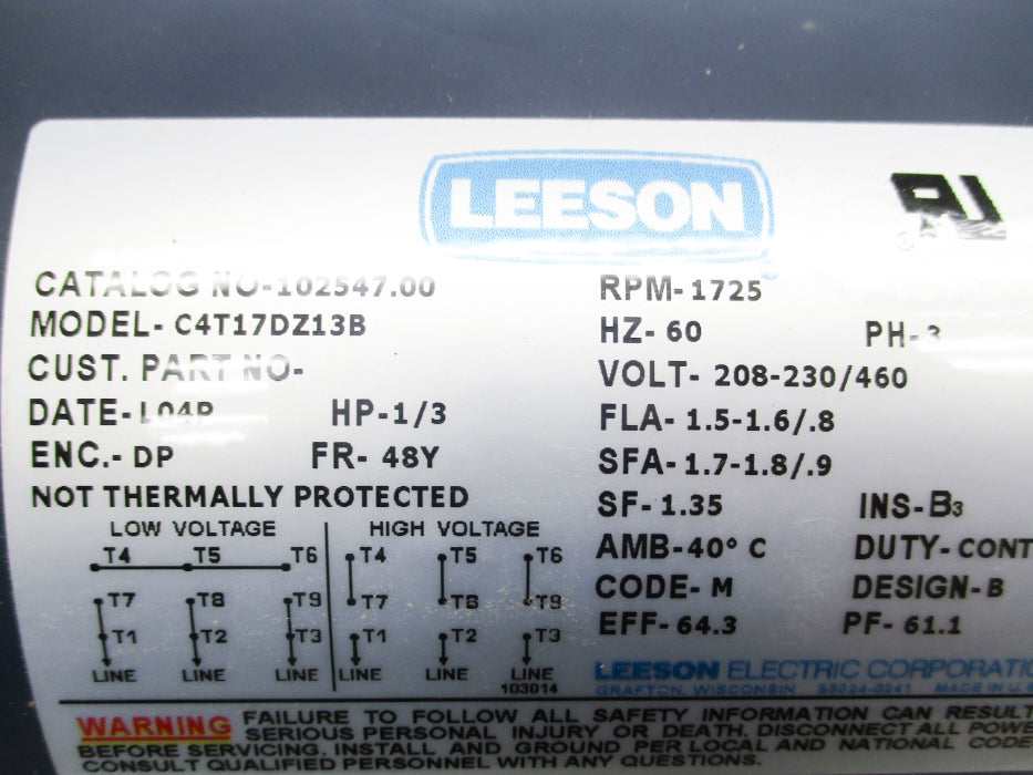 LEESON C4T17DZ13B 102547.00 NSMP