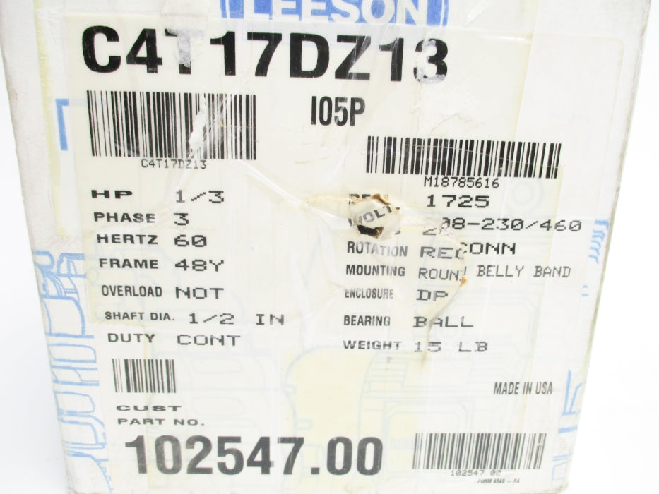 LEESON C4T17DZ13B 102547.00 NSMP
