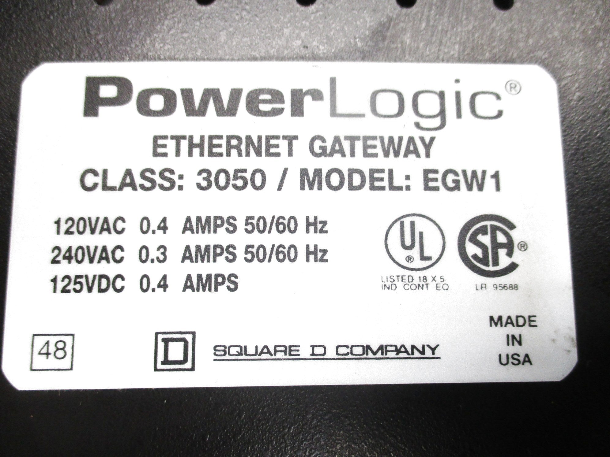 SQUARE D 3050EGW1 NSNP