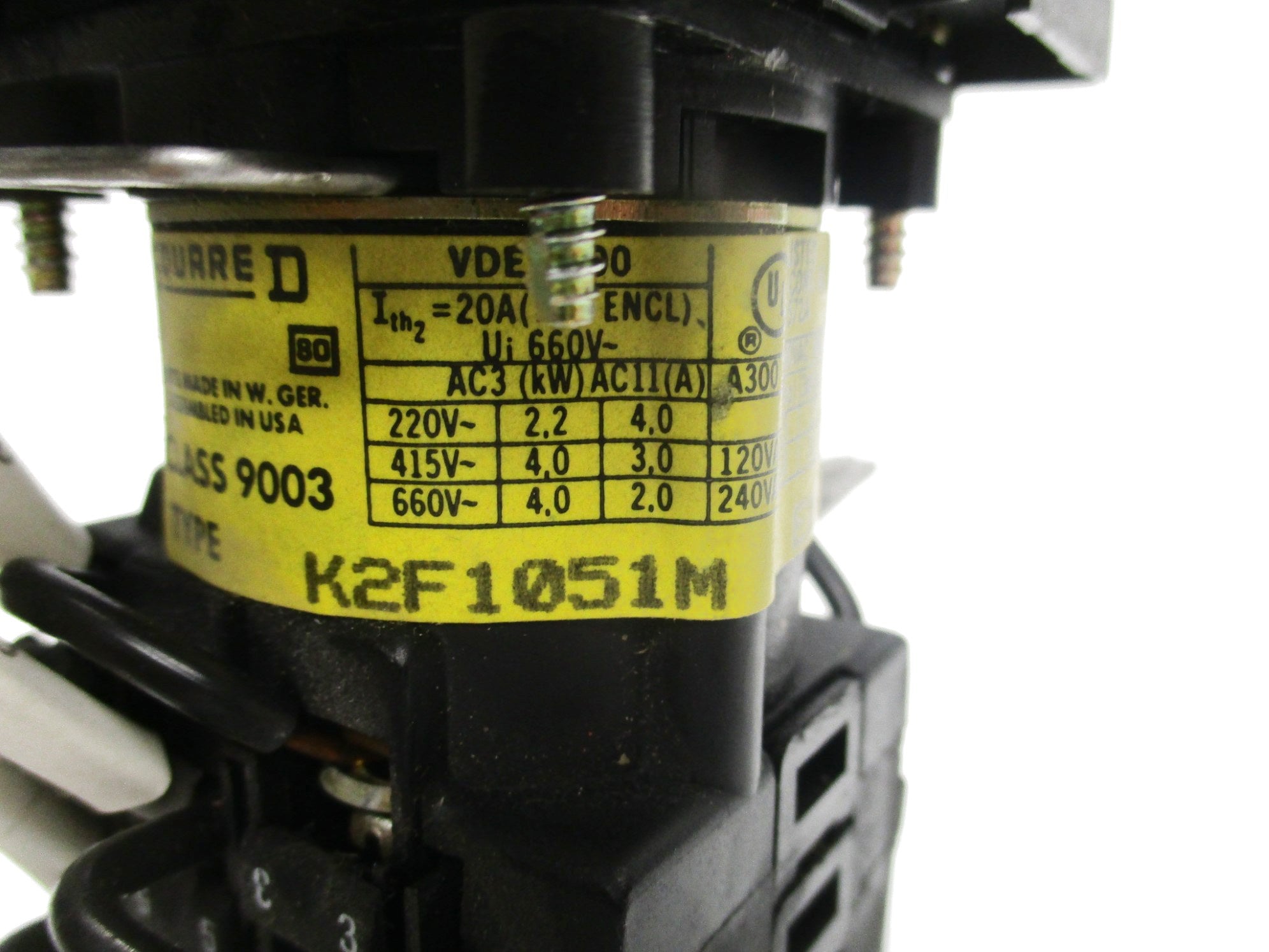 SQUARE D 9003K2F1051M UNMP