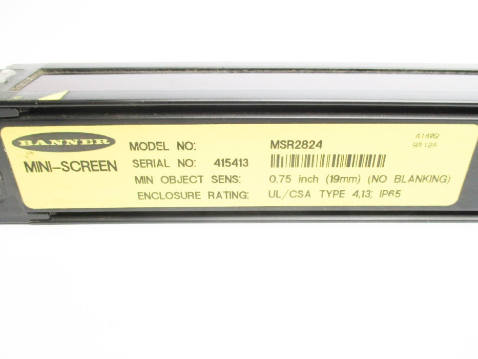 BANNER ENGINEERING MSR2824 NSNP