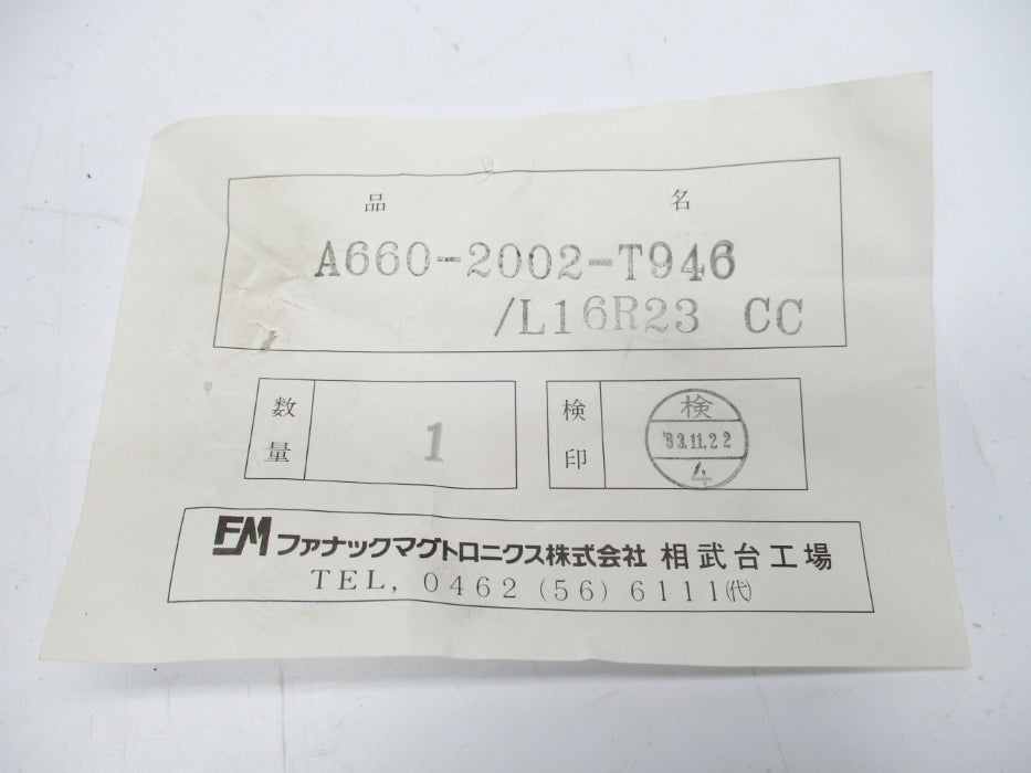 FANUC A660-2002-T946/CC/L16R23 NSNP