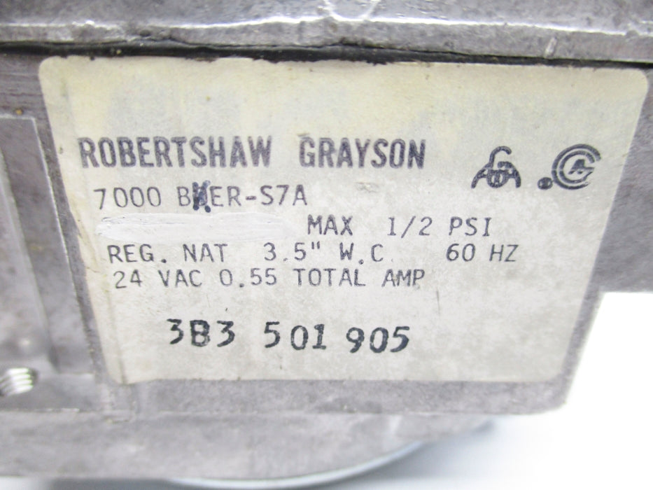 ROBEERTSHAW GRAYSON 7000BDER-S7A 24VAC 1/2PSI UNMP