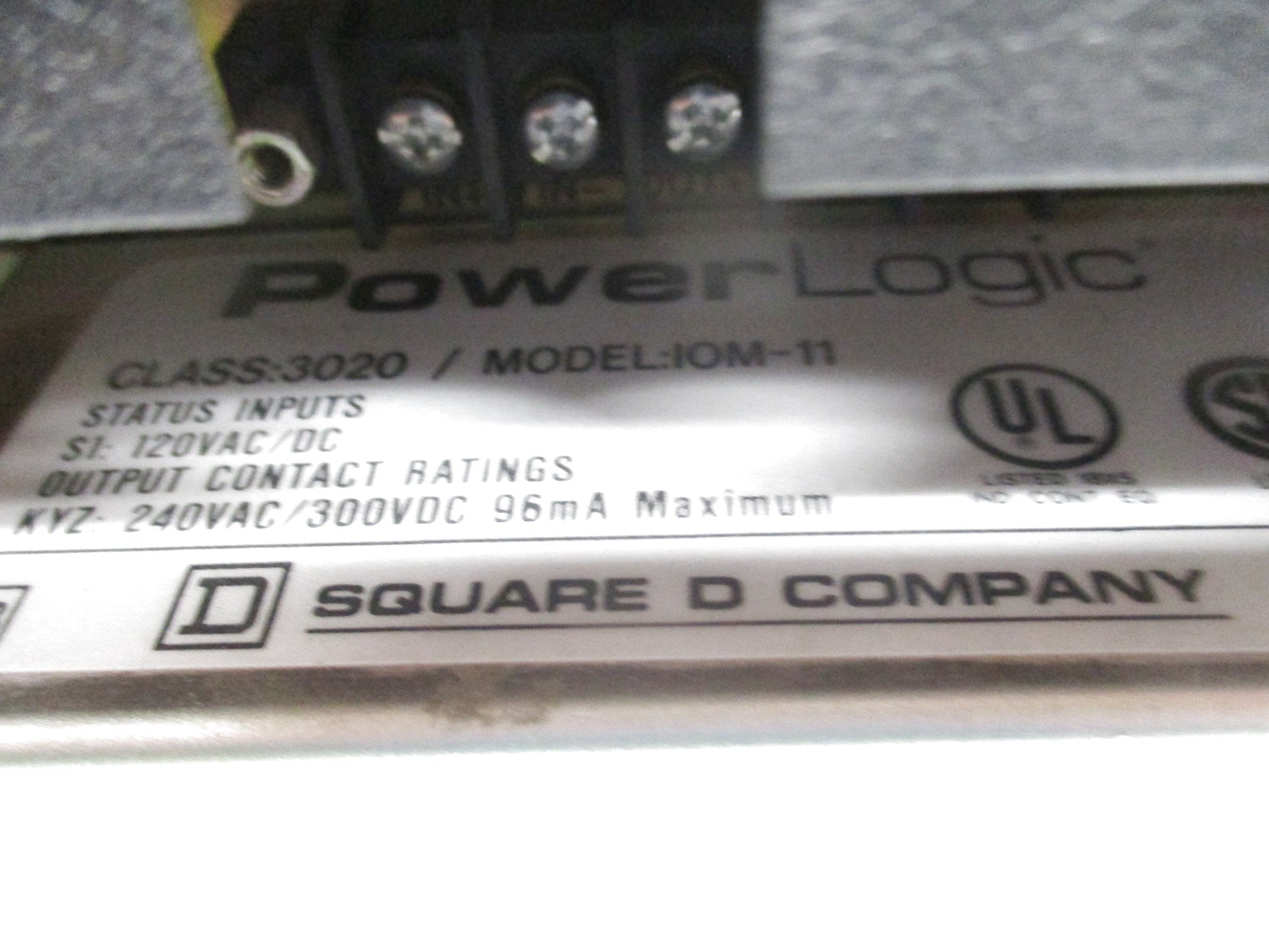 SQUARE D 3020IOM-11 NSNP
