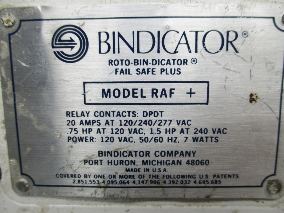 BINDICATOR RAF+ 277VAC 20A UNMP