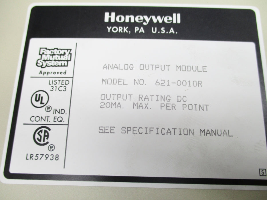 HONEYWELL 621-0010R UNMP