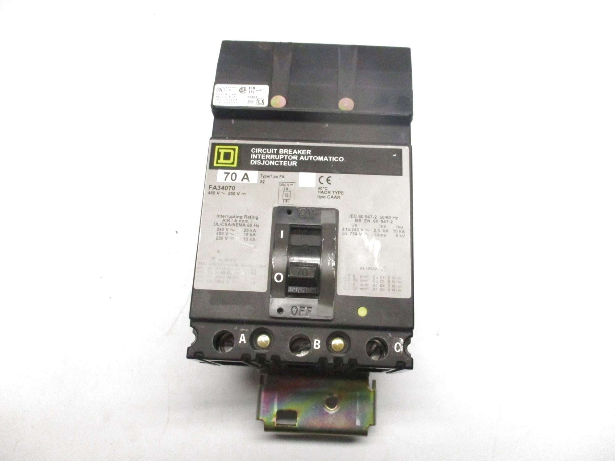 SQUARE  D FA36100  SER. 2 250VDC (GREY) NSNP