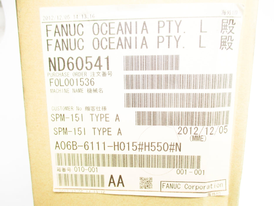 FANUC A06B-6111-H015#H550#N NSMP