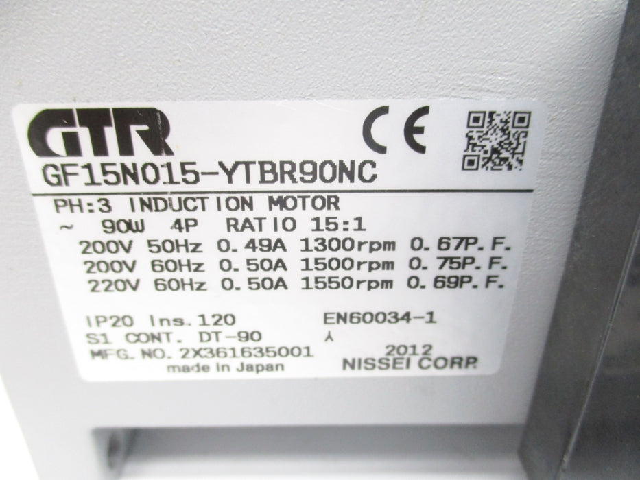 GTR GF15N015-YTBR90NC NSMP