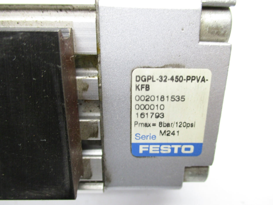 FESTO DGPL-32-450-PPVA-FFB 161793 SER. M241 120PSI NSNP