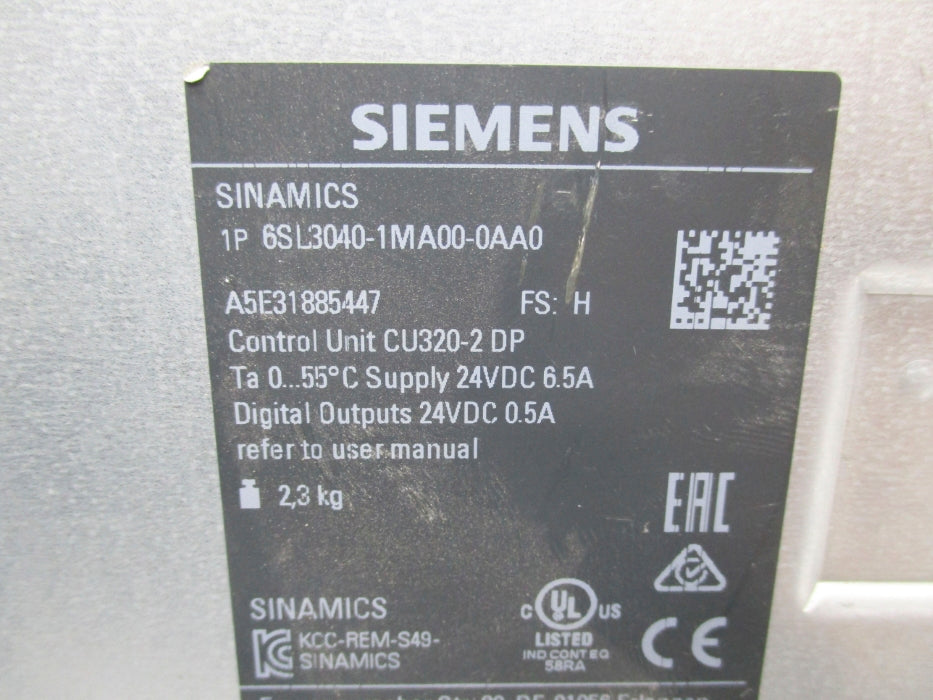 SIEMENS 6SL3040-1MA00-0AA0 24VDC 6.5A (NO COVER) UNMP