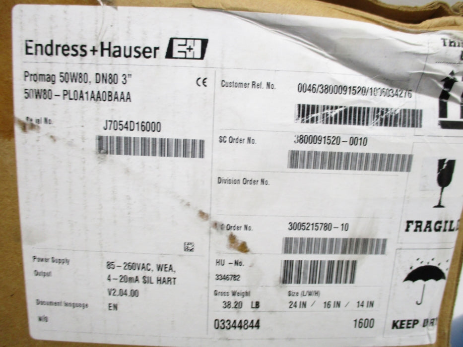 ENDRESS+HAUSER 50W80-PL0A1AA0BAAA NSMP