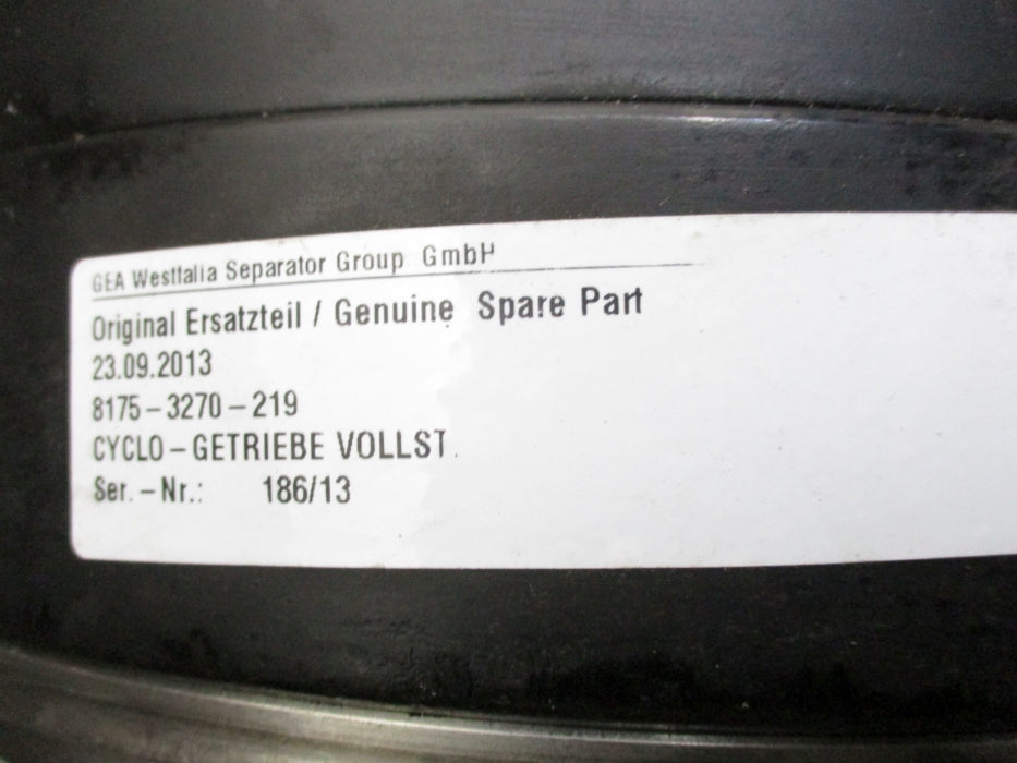 GEA WESTFALIA SEPERATOR GROUP 8175-3270-219 NSNP