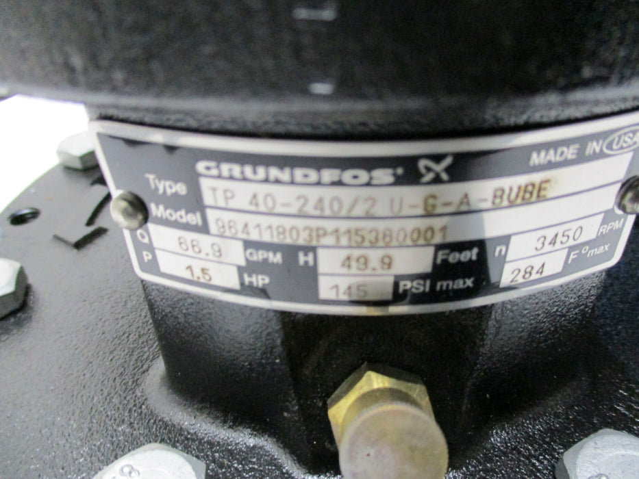 GRUNDFOS TP40-240/2U-G-A-BUBE 96411803 NSMP