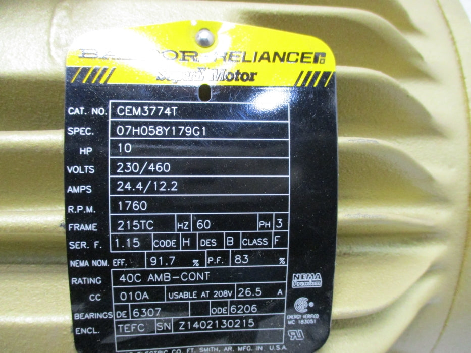 BALDOR CEM3774T NSMP