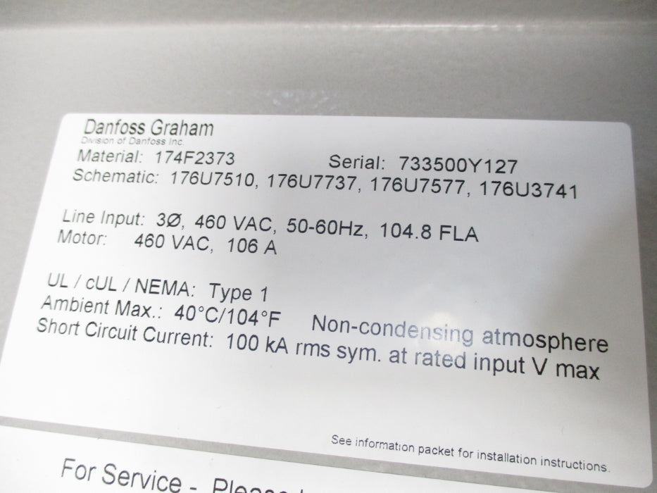 DANFOSS VLT6072GT4CN1STR0DLF00A00C0 UNMP