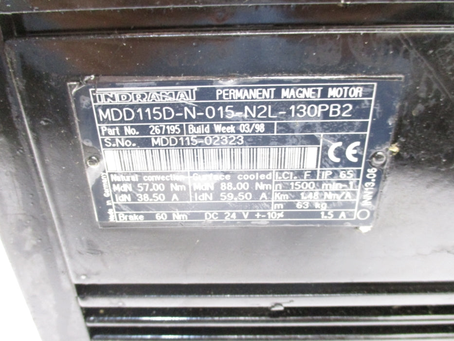 REXROTH MDD115D-N-015-N2L-130PB2 UNMP