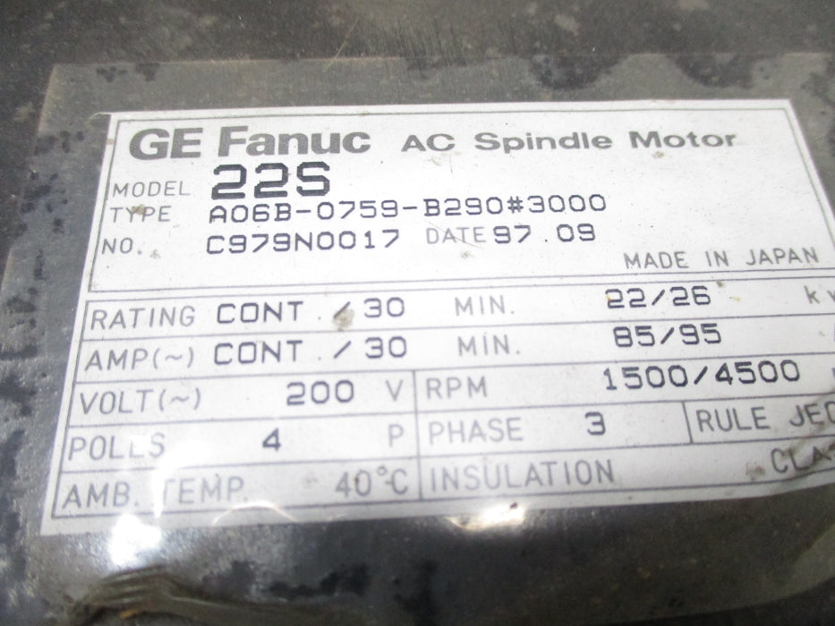 FANUC A06B-0759-B290#3000 NSNP