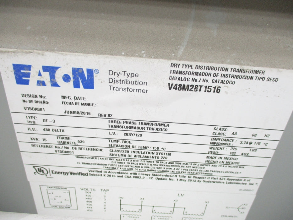 EATON V48M28T 504V REV. 02 NSNP
