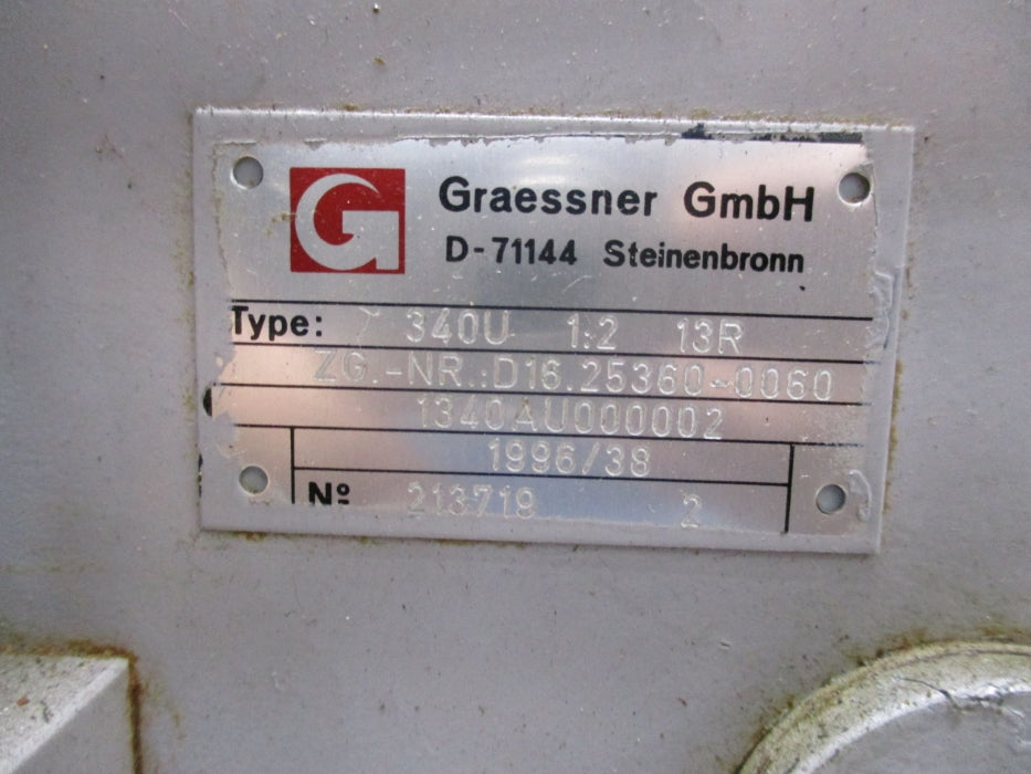 GRAESSNER GEARBOX 340U1:213R UNMP