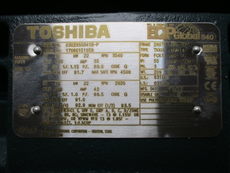 TOSHIBA 0302XSSB41B-P NSMP
