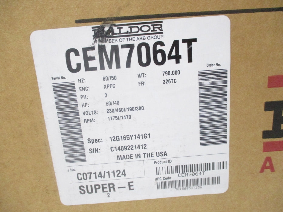 BALDOR CEM7064T NSMP