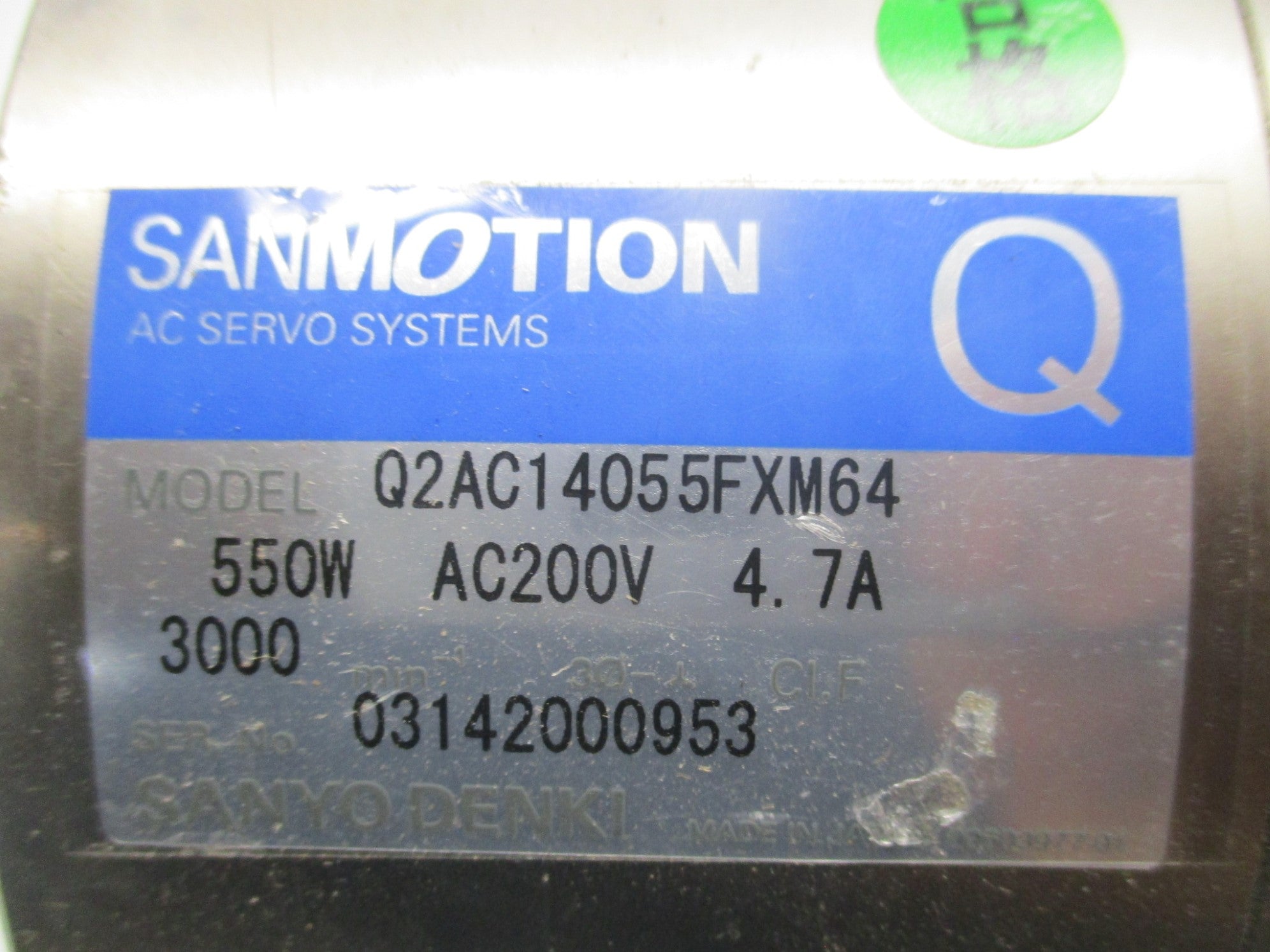 SANYO DENKI Q2AC14055FXM64 (AS PICTURED) UNMP