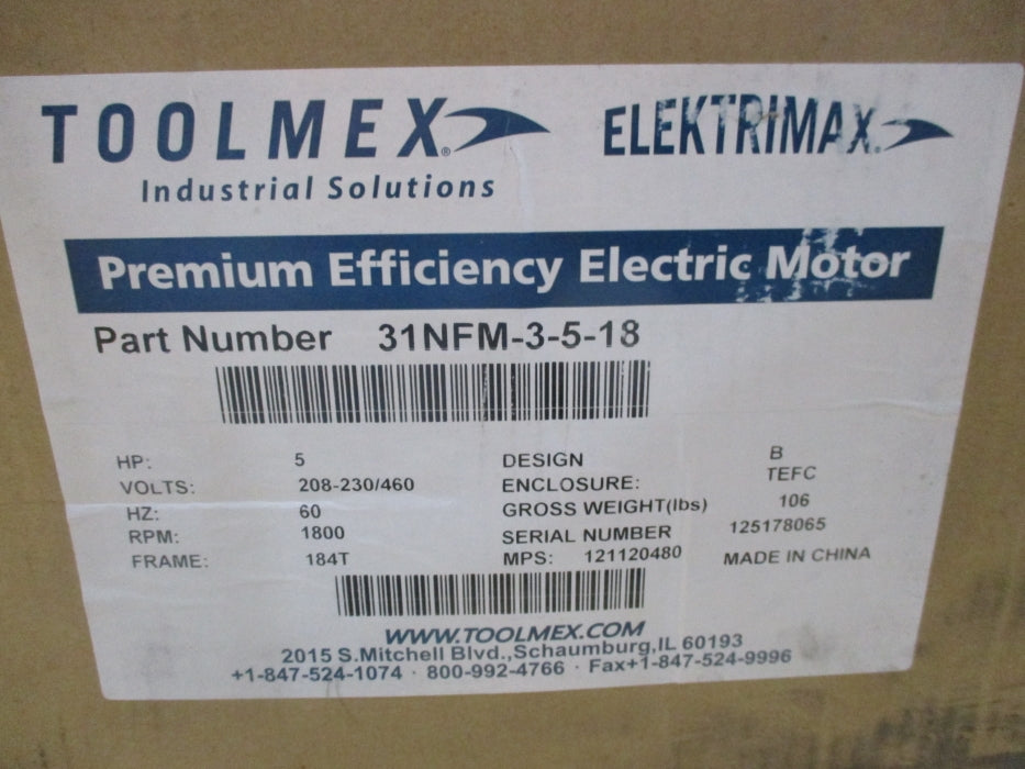TOOLMEX 31NFM-3-5-18 NSMP