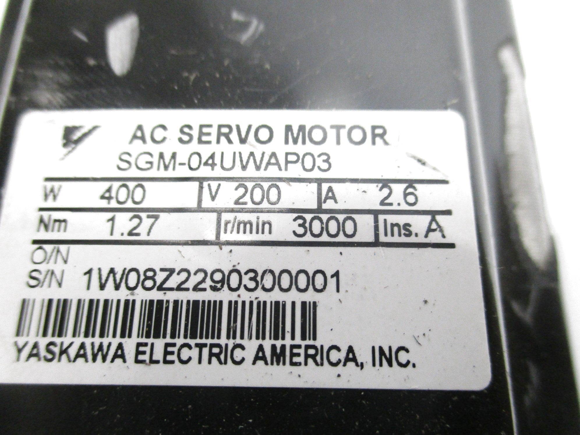 YASKAWA SGM-04UWAP03 (AS PICTURED) UNMP