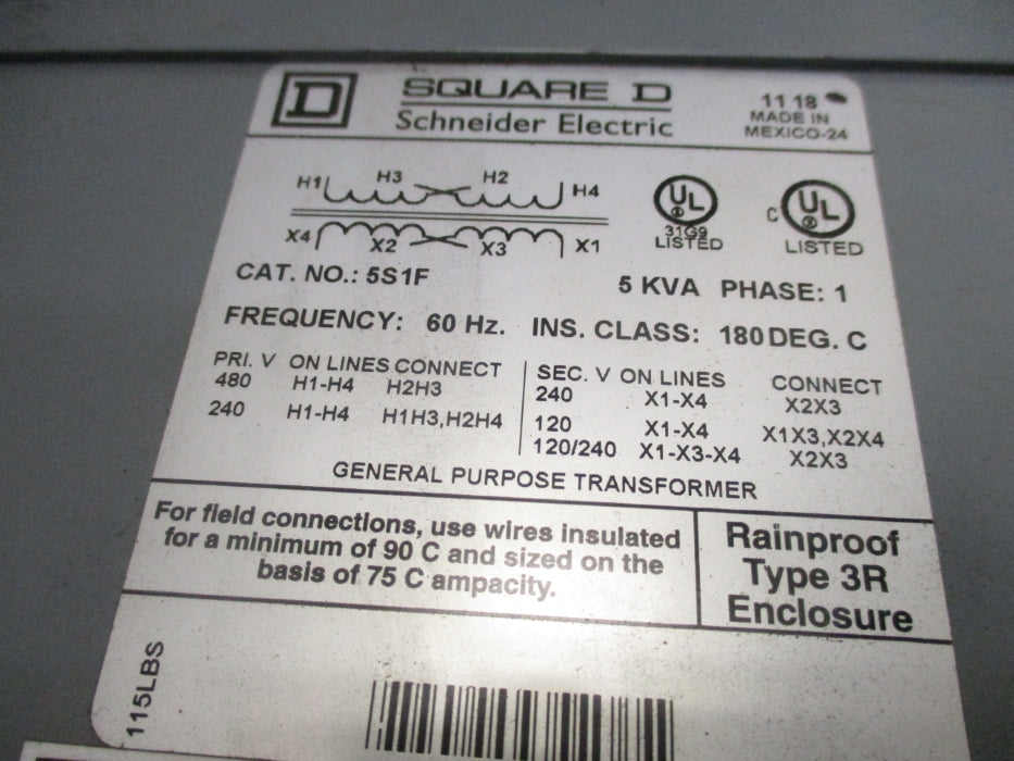 SQUARE D 5S1F  5KVA NSNP