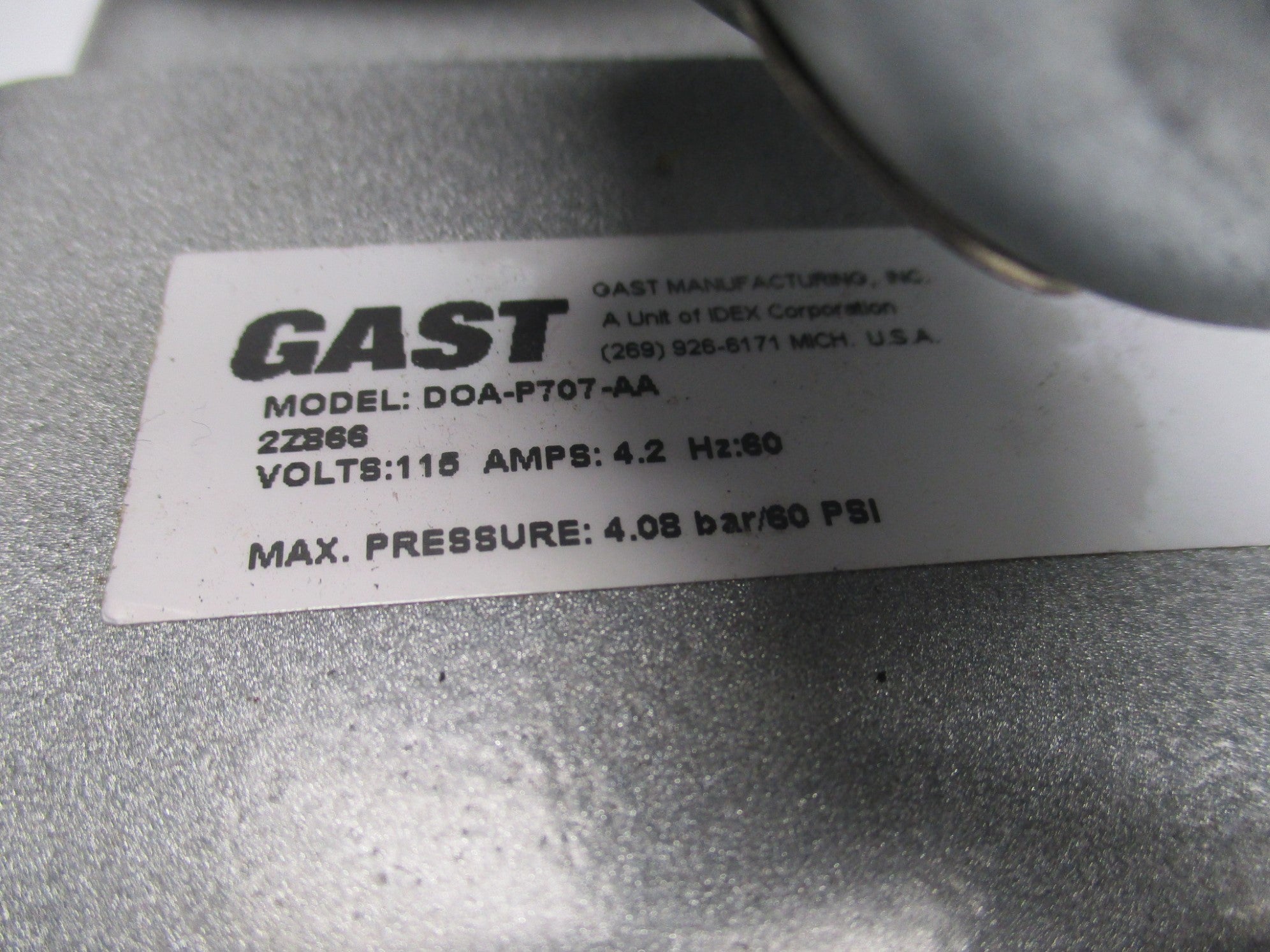 GAST DOA-P707-AA (AS PICTURED) UNMP