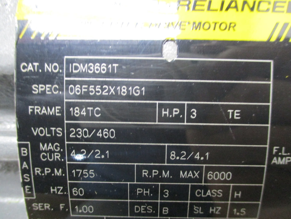 BALDOR IDM3661T SER. F NSMP