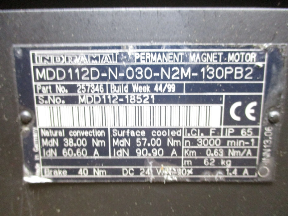 REXROTH MDD112D-N-030-N2M-130PB2 REMAN