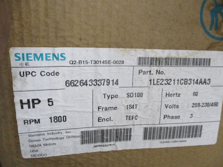 SIEMENS 1LE23211CB314AA3 NSMP