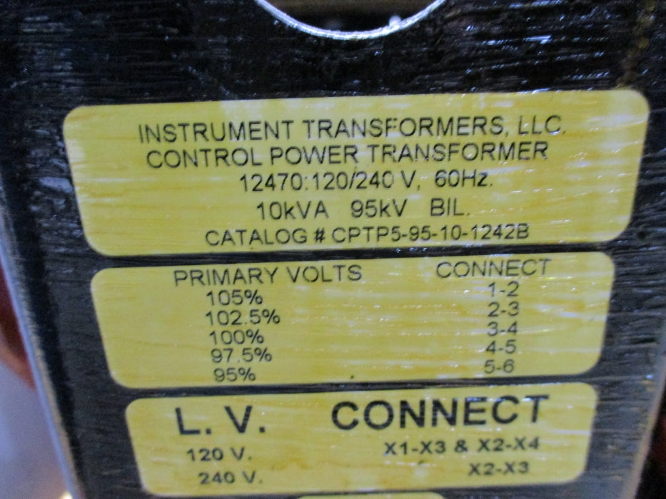INSTRUMENT TRANSFORMERS CPTP5-95-10-1242B 10KVA NSNP