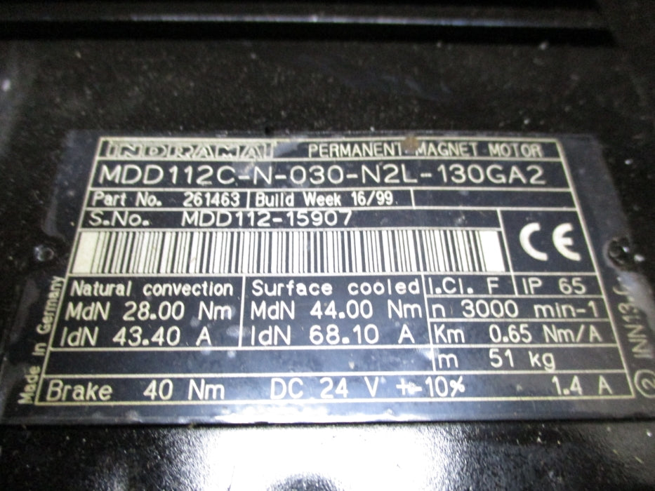 INDRAMAT MDD112C-N-030-N2L-130GA2 NSMP