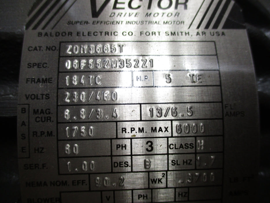 BALDOR ZDM3665T NSMP