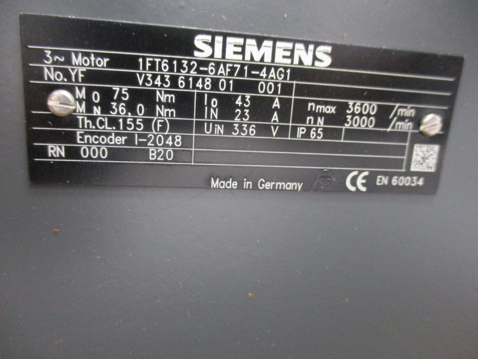 SIEMENS 1FT6132-6AF71-4AG1 NSMP