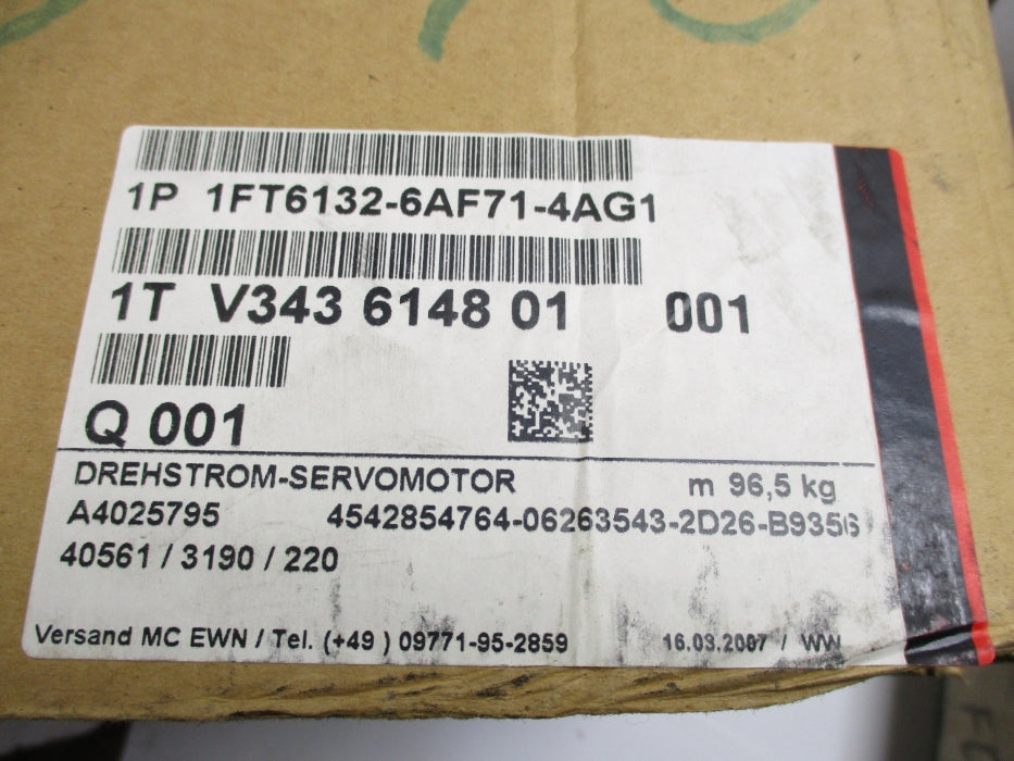 SIEMENS 1FT6132-6AF71-4AG1 NSMP